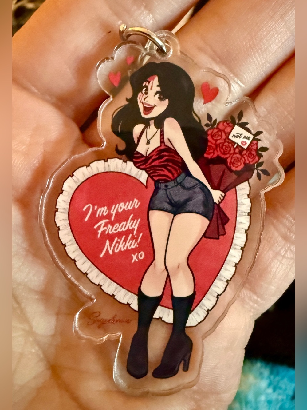 OBSESSION Keychain Bagcharm I'M YOUR FREAKY NIKKI Bear Curry Barker Movie Kawaii